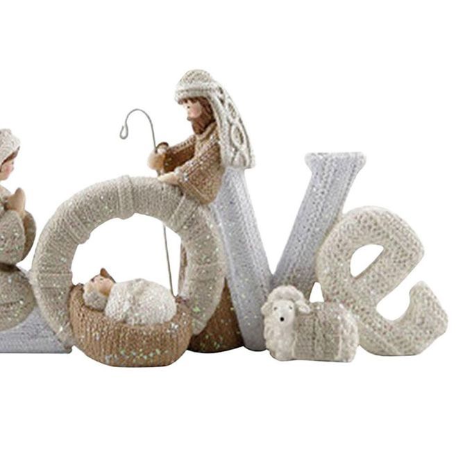 2x Nativity Figurines Set Realistic Tabletop Ornament Birth Of Jesus