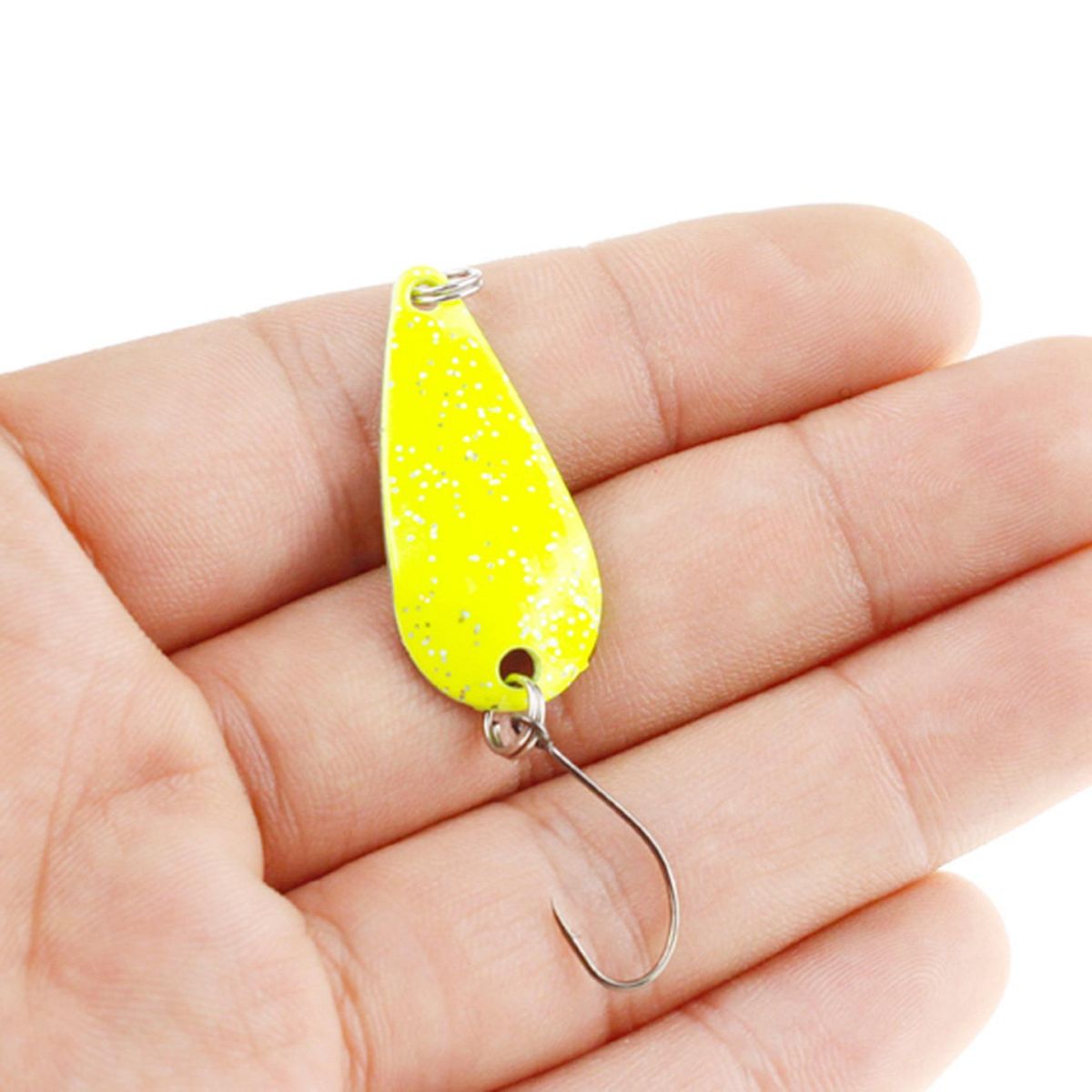 5Pcs 3.2cm 2.7G Fishing Spoon Lure Artificial Bait Fishing T
