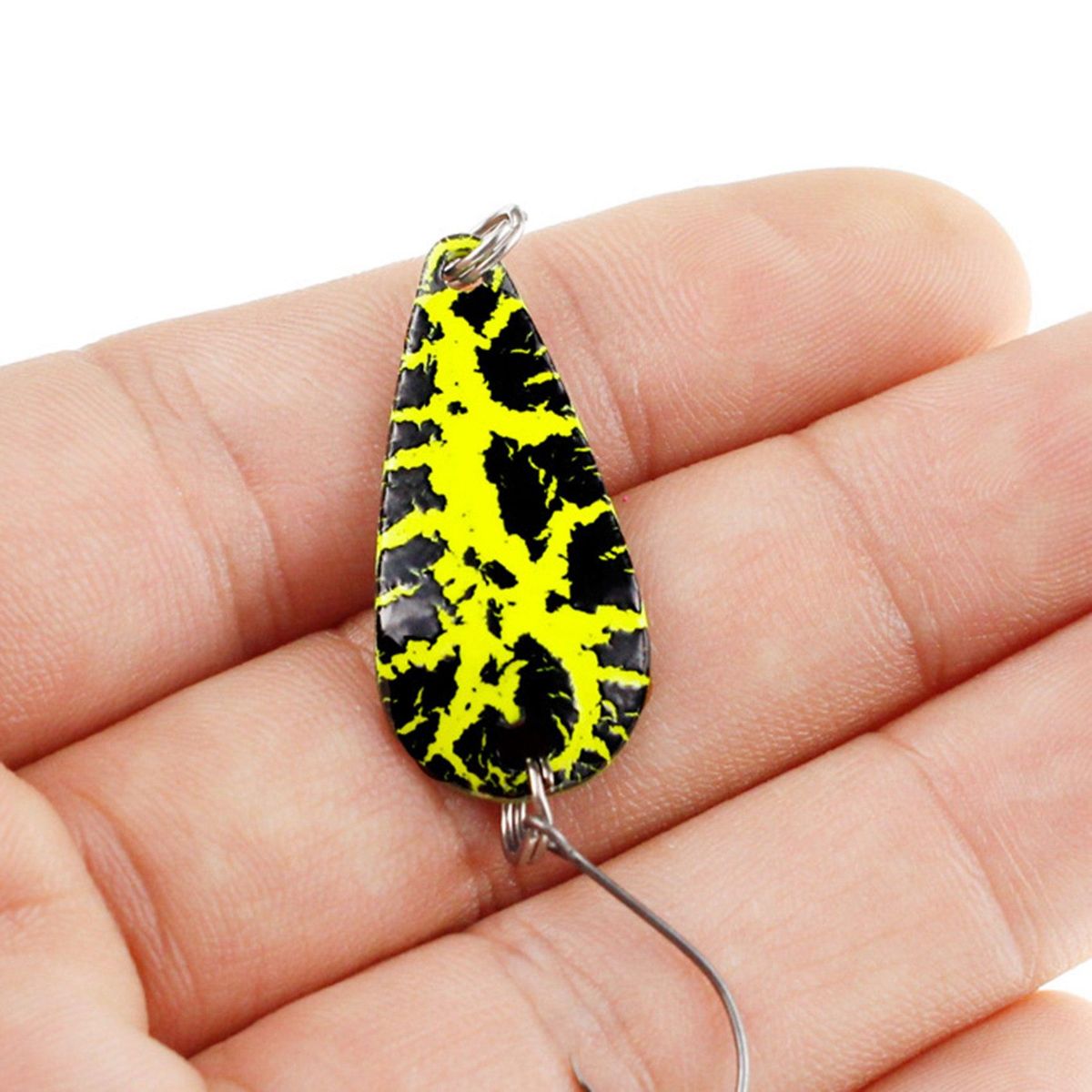 5Pcs 3.2cm 2.7G Fishing Spoon Lure Artificial Bait Fishing T