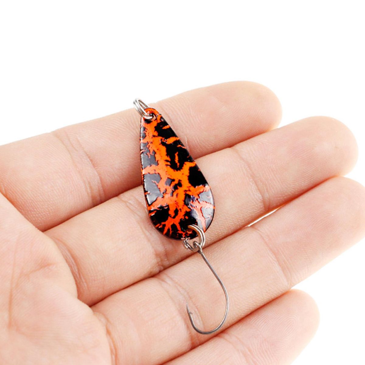 5Pcs 3.2cm 2.7G Fishing Spoon Lure Artificial Bait Fishing T