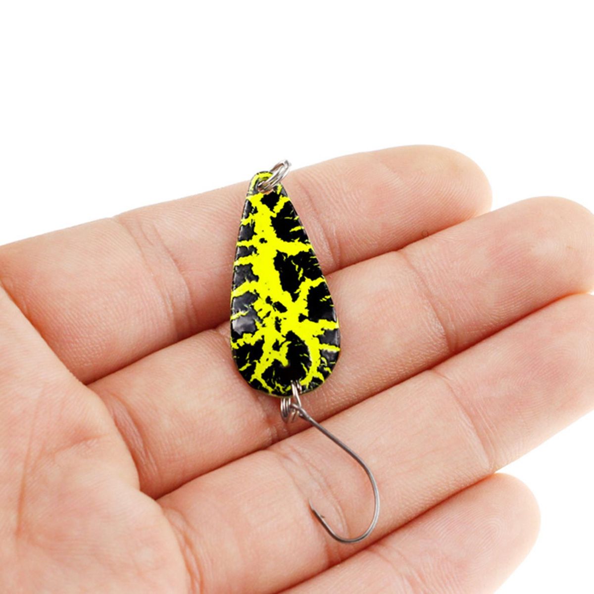 5Pcs 3.2cm 2.7G Fishing Spoon Lure Artificial Bait Fishing T