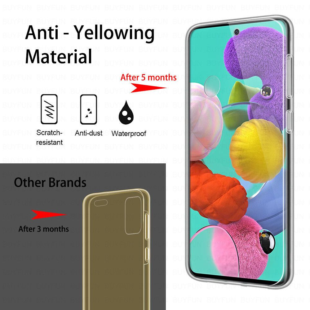 360 Front+Back Cover Soft Case For Samsung Galaxy A52 A72 5G A02 A02s A12 A51 A71 A32 4G A 02 S 02s 12 32 52 72 0 1 2 3 5 7 Case-transparent