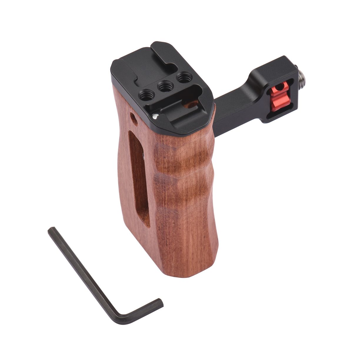Adjustable Wooden Camera Cage Handle Left/Right Side Hand