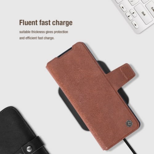 Nillkin Aoge Leather Cover Case For Samsung Galaxy Z Fold 3 - Brown