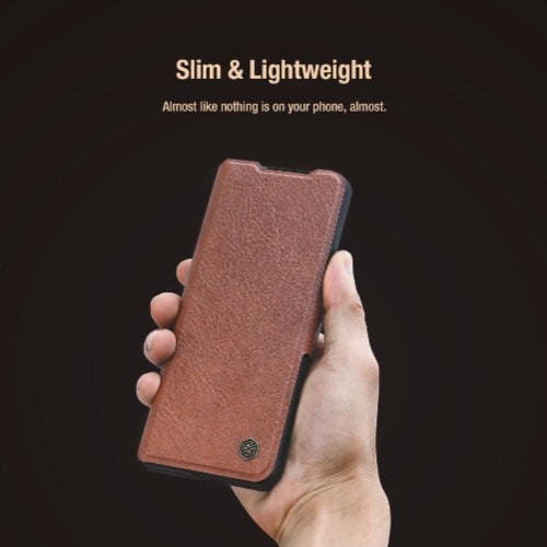 Nillkin Aoge Leather Cover Case For Samsung Galaxy Z Fold 3 - Brown