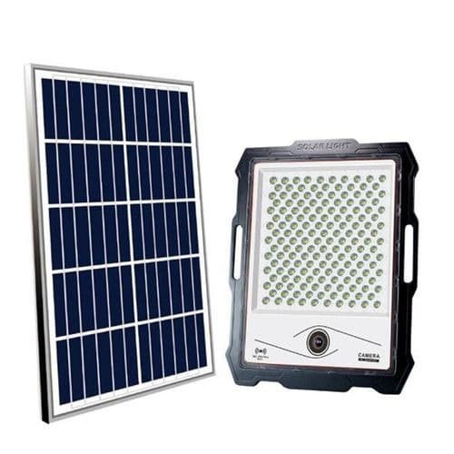 Mr Diy Nigeria - Outdoor Solar Flood Light With Cctv Camera - 100W