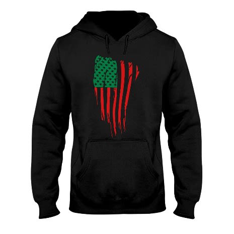 Black American Hoodie - Black