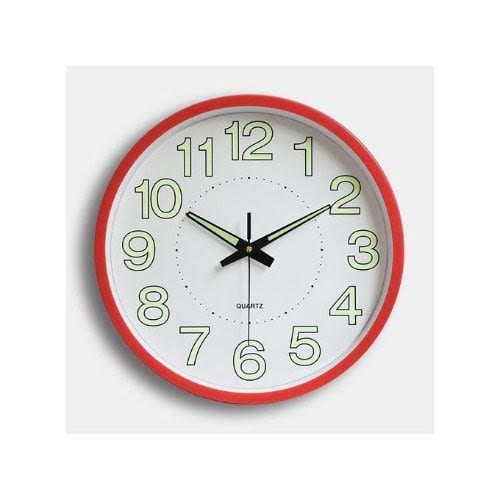 Wall Clock With Plastic Frame - 26cm