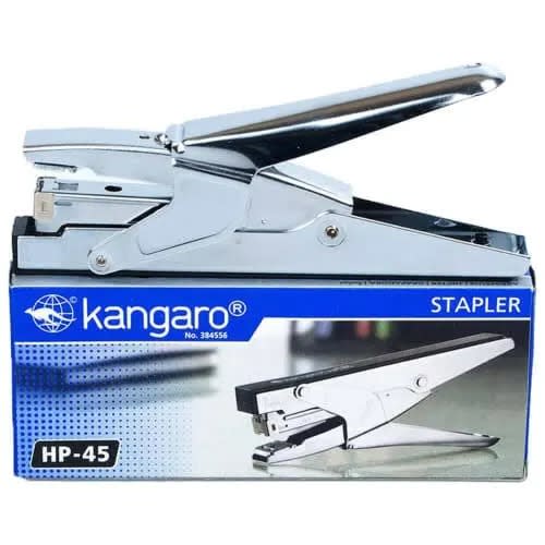 Kangaro Stapler 45 With Free 1 Box Of 1000 Staple Pins - Silver