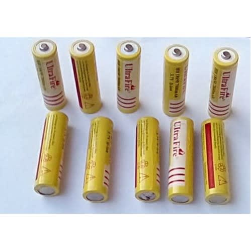 10pcs Lithium Rechargeable Battery 18650 - 7800mAh