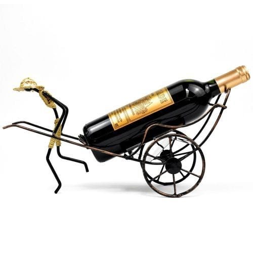 Nostalgic Chinese Craft Retro Iron Wine Holder