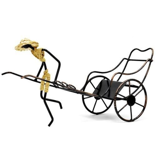 Nostalgic Chinese Craft Retro Iron Wine Holder