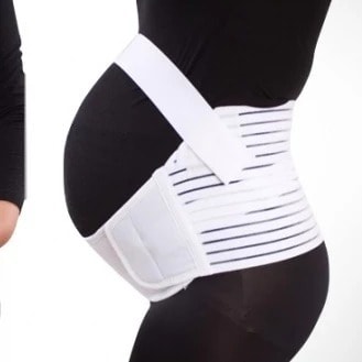 Maternity Pregnancy Support Belt - White
