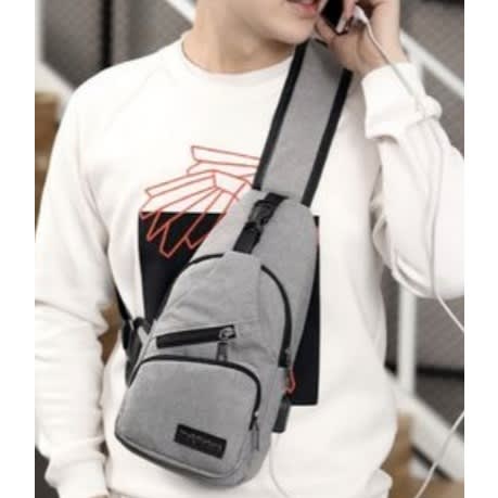 Smart Shoulder Bag/chest Bag With Usb Charging Port
