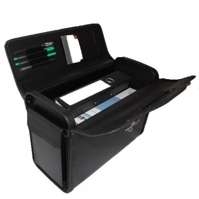 Leather Briefcase - Black