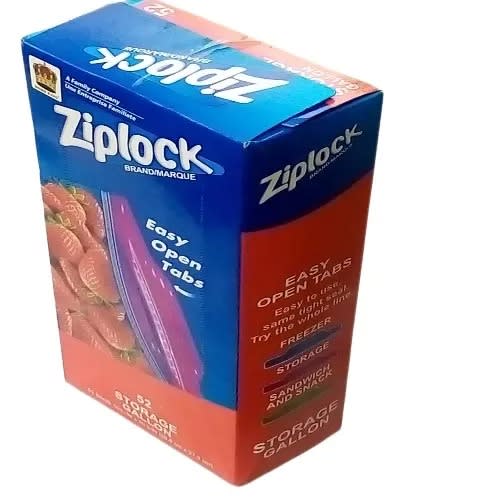 Home King Ziplock Freezer Bag - Medium Size -52 Pieces