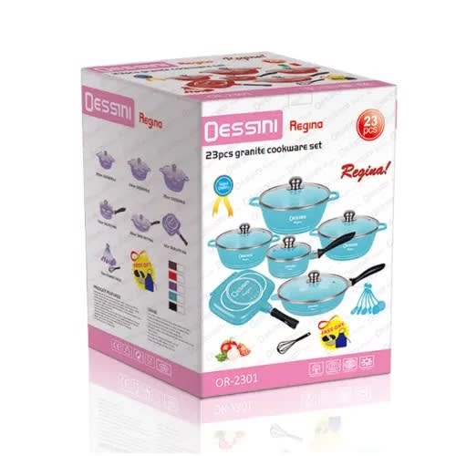 Aluminum Die Cast Non Stick Cookware Set - 23 Pieces