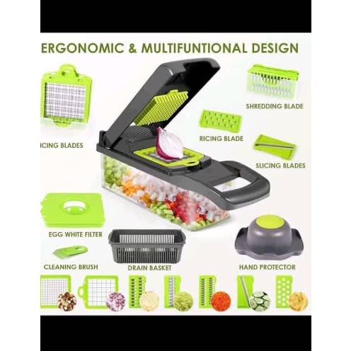 12 In 1 Multifunctional Vegetable Cutter, Grater And Slicer