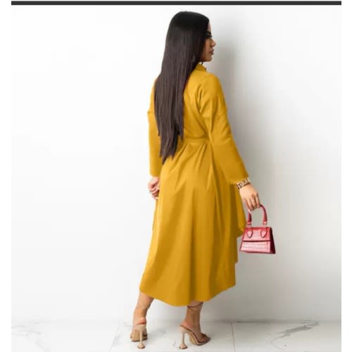 Shirt Dress - Yellow