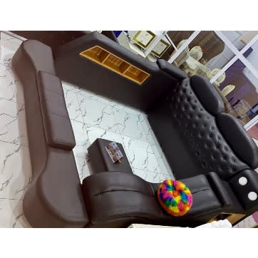 Ultra- Modern 6 by 6 Feet Bed With Lights Bedframe Set
