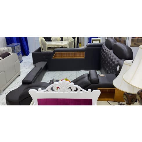 Ultra- Modern 6 by 6 Feet Bed With Lights Bedframe Set