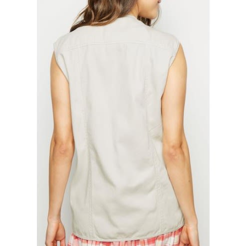 Utility Cotton Gilet Armless Jacket