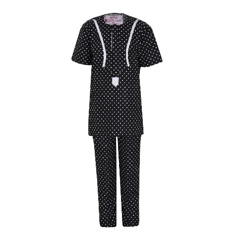 Senator Traditional Wear With White Details For Boys -Polkadot