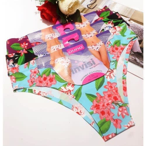 Seamless Flower Pattern Ladies Pants 6pieces