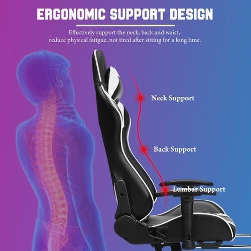 Executive Gaming Chair With Footrest
