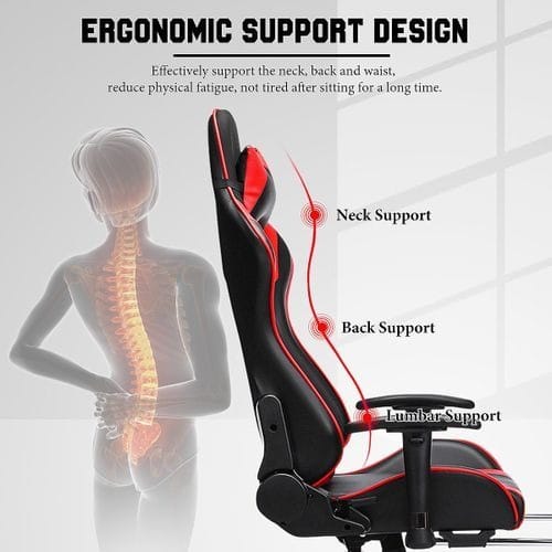 Executive Gaming Chair With Footrest