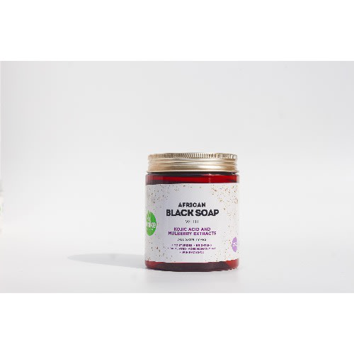African Black Soap With Kojic Acid And Mulberry Extract - 250g