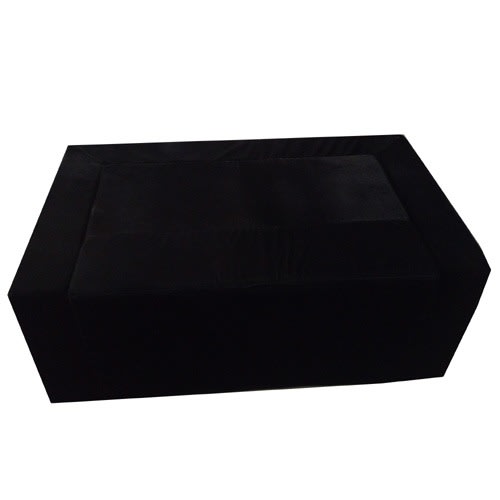 2-seater Convertible Sofa Bed With Arm Rest - 62 X 24 X 18" - Black