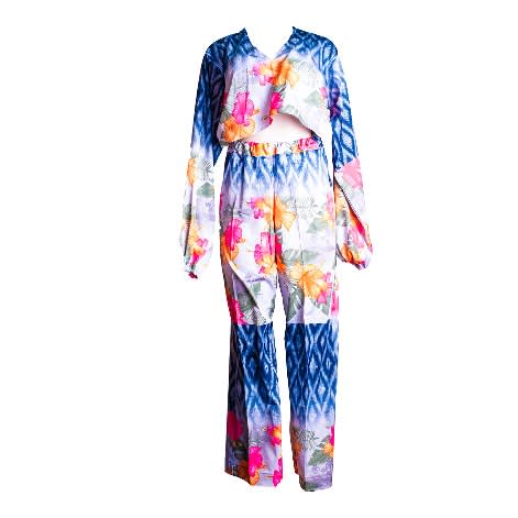 V Neck Two Piece Set