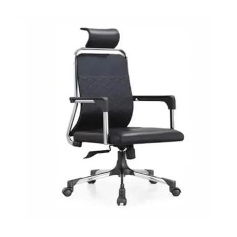 Ceo Office Chair With Head And Arm Rest - Black