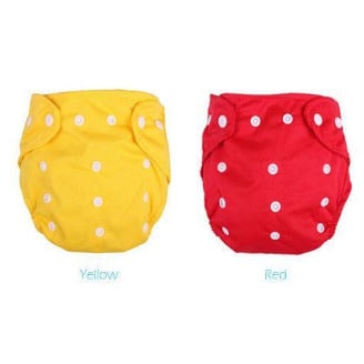 RY Reusable And Washable Baby Diaper & Inserts - 2 Pieces