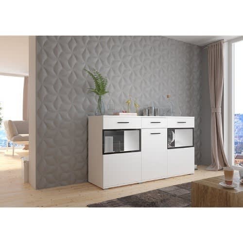 J Best Sideboard All White