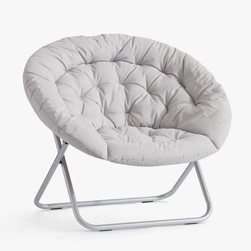 Urban Shop Folding Moon Chair -Grey