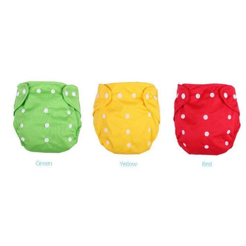 PGY Reusable And Washable Baby Diaper & Inserts - 3 pc