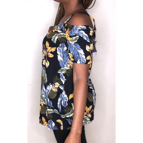 Off Shoulder Patterned Top