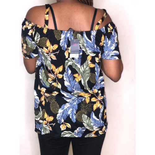 Off Shoulder Patterned Top