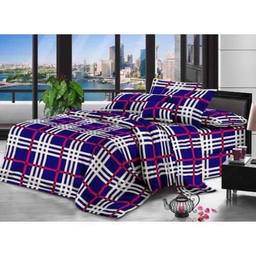 Check Design Bedsheets With Pillowcases