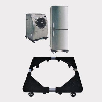 Adjustable Base Stand for Washing Machine and Refrigerator with Wheels
