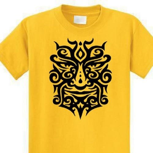 Cluestrav Print  Yellow T-shirt