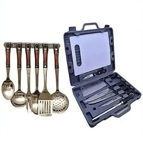Stainless Cooking Spoons & Knife Set