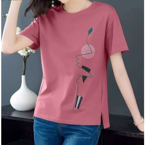 Ladies Print Top - Pink