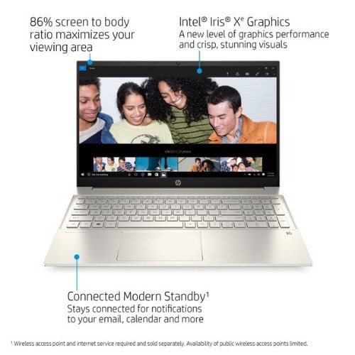 Pavilion 15 -  11th Gen Intel Core I7 - 16GB RAM - 512 SSD - Windows -Touch/ Backlit Keyboard
