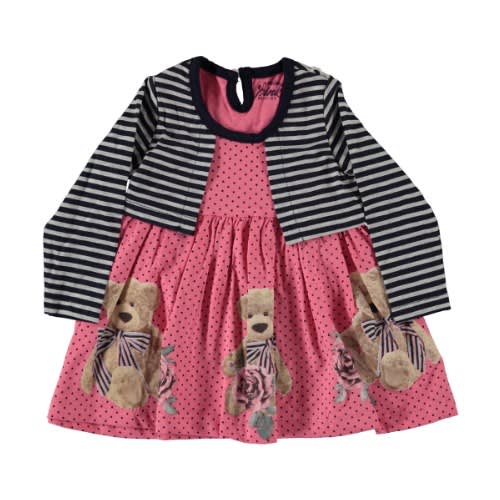 Baby Girl Dress Teddy - Pink