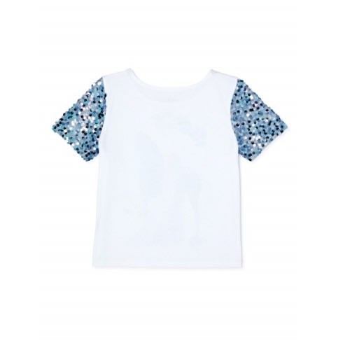 Frozen Girl's Short Sleeve Graphic Sequined T-Shirt