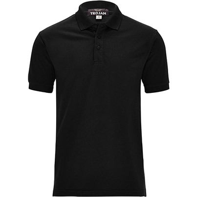 Short Sleeves Polo Shirts  - Aqua Blue And Black -Set Of 2