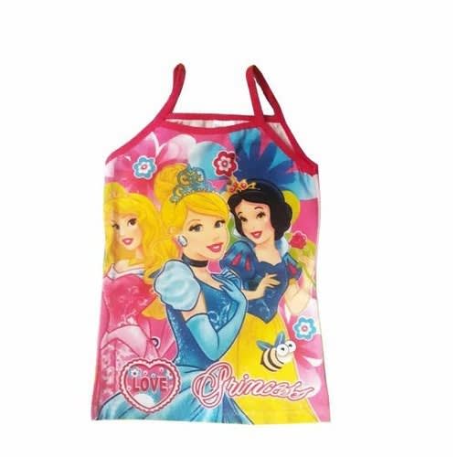 Princess Character Singlet for Girl's Top 4 1n 1